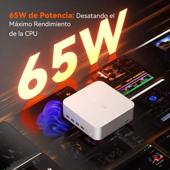 Mini PC Geekom A8 Max, con procesador Ryzen 9 o Ryzen 7 - Un potente equipo para IA.